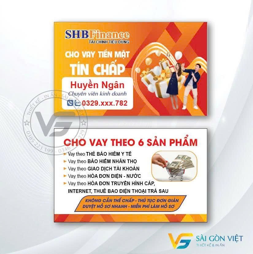 In danh thiếp tín dụng