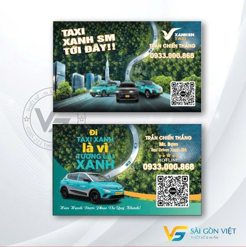in card taxi xanh sm