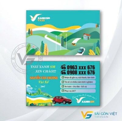 in card taxi xanh sm